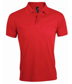 SOL'S Prime Poly/Cotton Piqué Polo Shirt Red