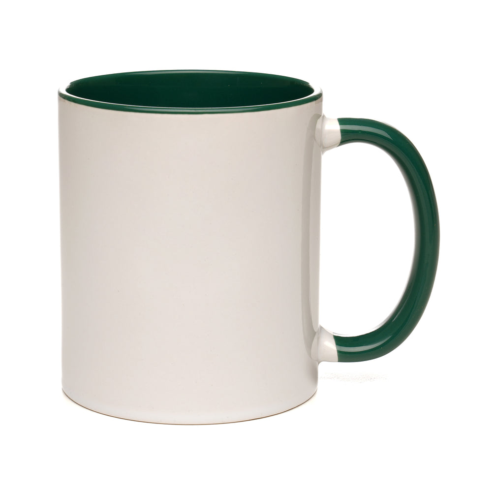 CAMBRIDGE 11oz Two-Tone Ceramic Mug Dark Green