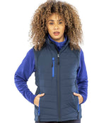 Result Genuine Recycled Compass Padded Gilet Navy/Royal Blue