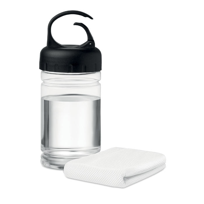 Branded Cooling towel in PET bottle