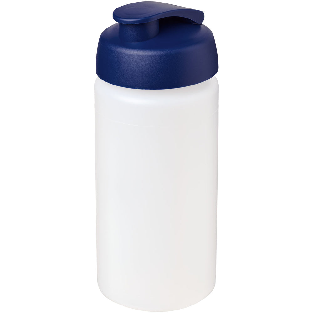 Branded Baseline® Plus grip 500 ml flip lid sport bottle