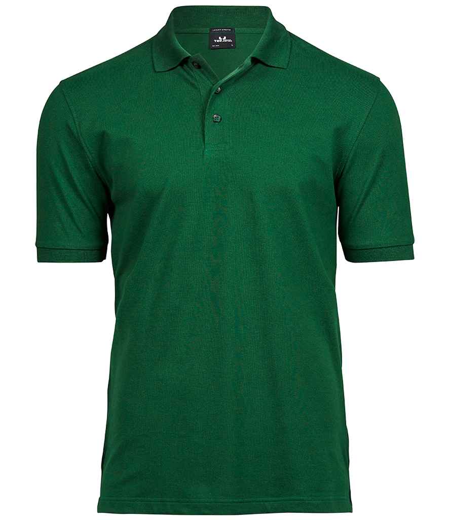 Tee Jays Luxury Stretch Piqué Polo Shirt Forest Green
