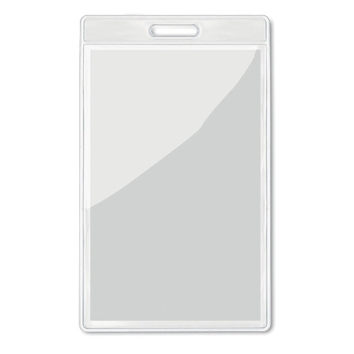 Branded Transparent badge 7.5cmx12.5cm