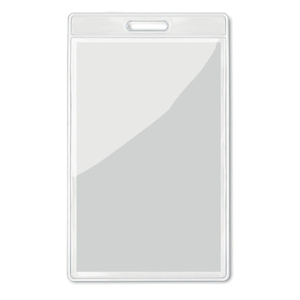 Branded Transparent badge 7.5cmx12.5cm