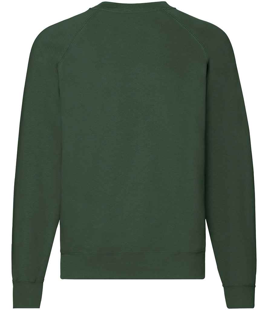 Fruit of the Loom Classic Raglan Sweatshirt Bottle Green