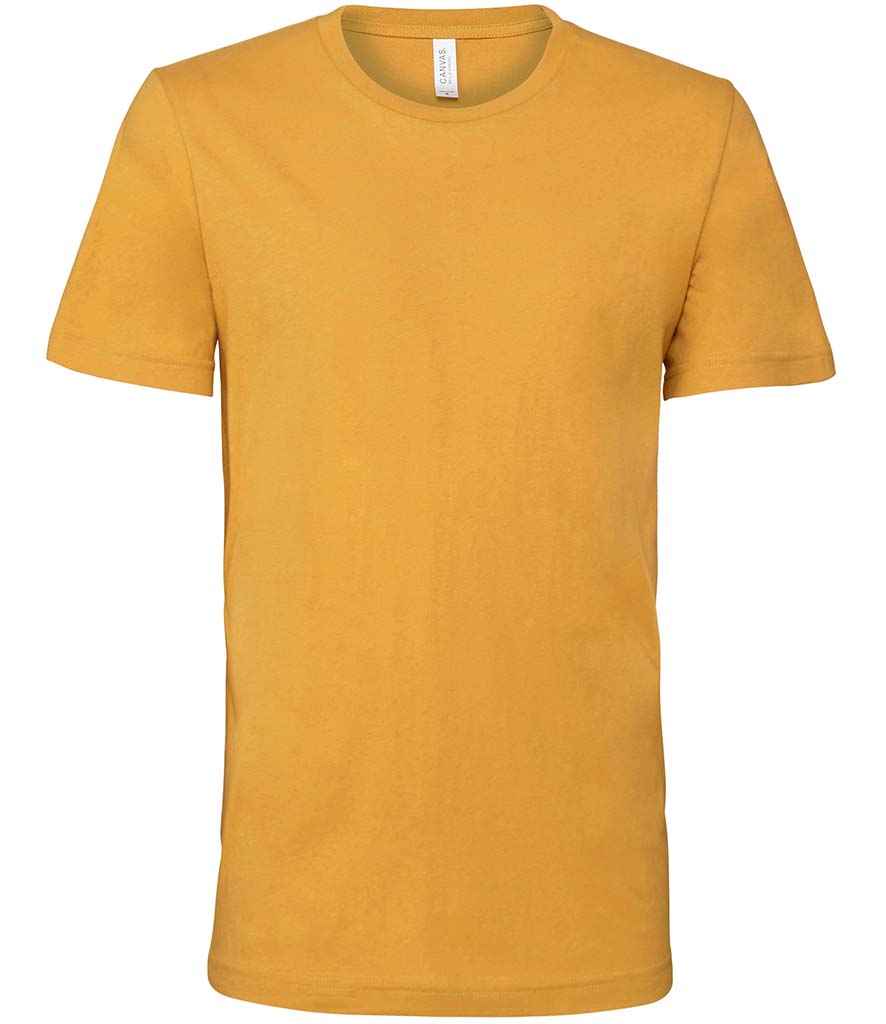 Canvas Unisex Crew Neck T-Shirt Mustard