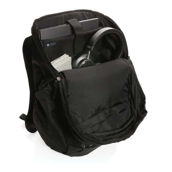 Branded Swiss Peak AWARE™ RPET 15.6 inch business backpack