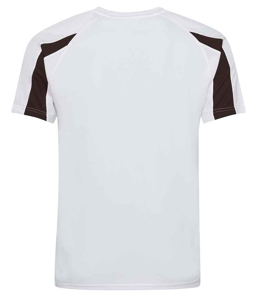 AWDis Cool Contrast Wicking T-Shirt Arctic White/Jet Black