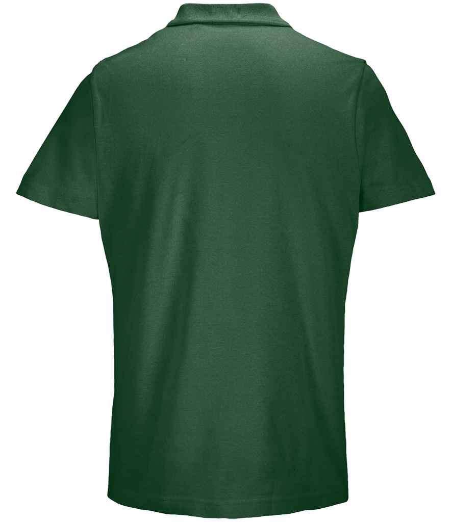SOL'S Unisex Pulse Twin Piqué Polo Shirt Bottle Green