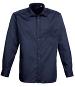 Premier Long Sleeve Poplin Shirt Navy