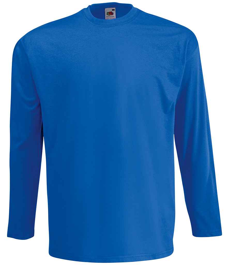 Fruit of the Loom Long Sleeve Value T-Shirt Royal Blue