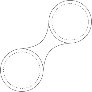 RFX™ M-10 round reflective PVC magnet small