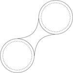 RFX™ M-10 round reflective PVC magnet small