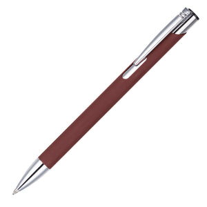 MOLE-MATE ball pen with chrome trim Burgundy