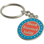 Stamped Hard Enamel Keyring (40mm)