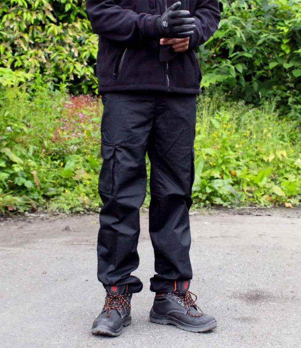 Warrior Cargo Trousers Black