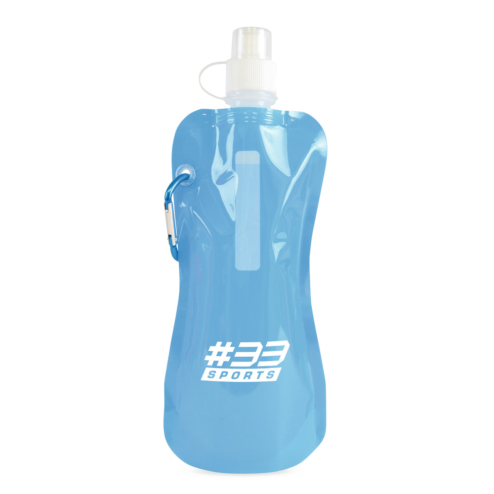 Express Quill Foldable Sports Bottle with Carabiner Clip - 400ml