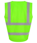 Pro RTX High Visibility Waistcoat Lime Green