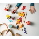 DIPLODOCO. Dinosaur-shaped puzzle in pine plywood