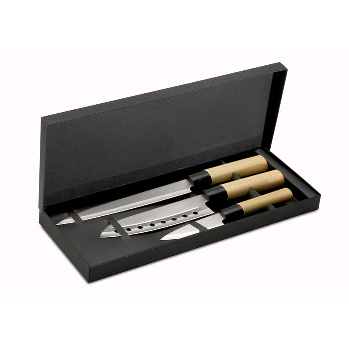 Branded Japanese style knife set
