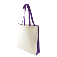 Folly 10oz Canvas Tote Bag with Coloured Handles & Gusset