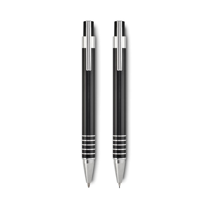 Branded Ball pen set in metal box