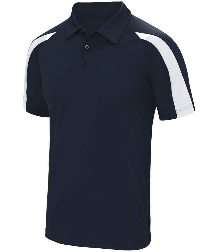 AWDis Cool Contrast Polo Shirt French Navy/Arctic White
