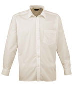 Premier Long Sleeve Poplin Shirt Natural