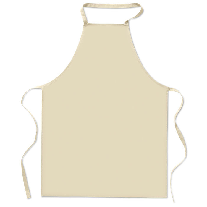 Kitchen apron in cotton Beige