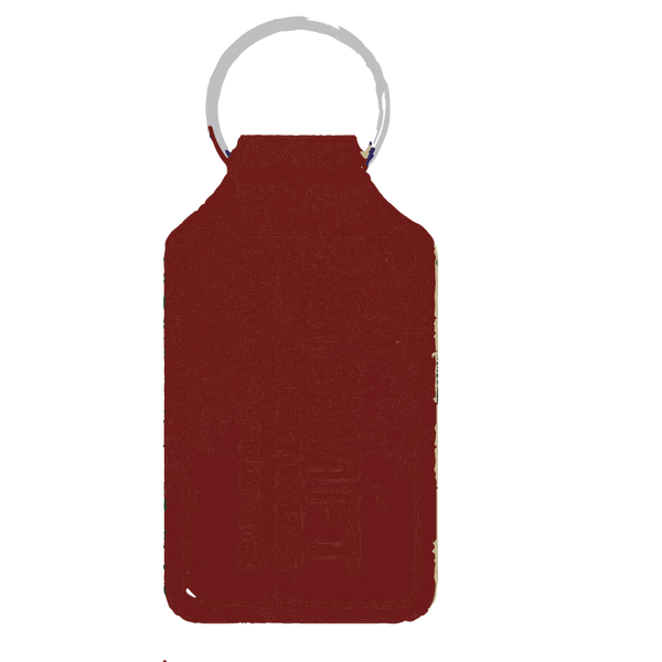 Branded Long Square Shaped Keyfob