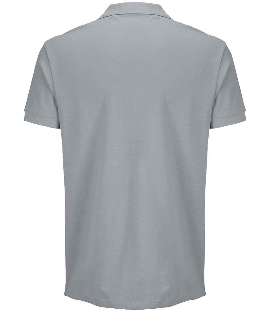 SOL'S Unisex Pacific Twin Piqué Polo Shirt Pure Grey
