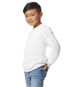 Gildan Kids Heavy Blend™ Drop Shoulder Sweatshirt White