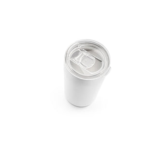 SLIDER. Stainless steel travel cup 380 mL