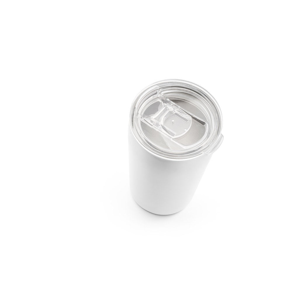 SLIDER. Stainless steel travel cup 380 mL