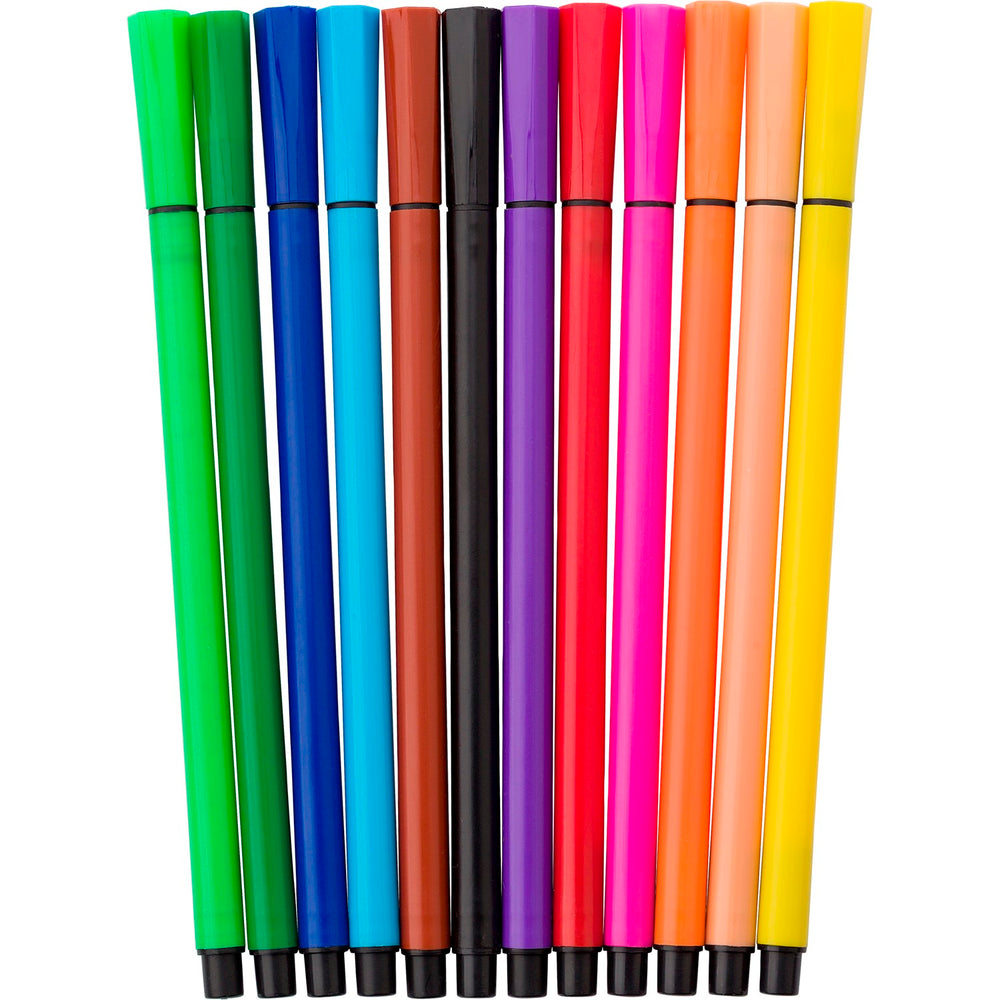 Branded Wallingfield 12 Water-based felt tip pens