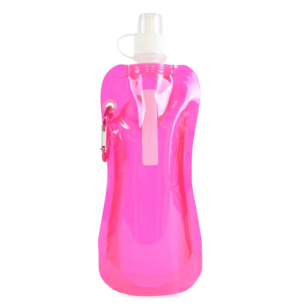 Express Quill Foldable Sports Bottle with Carabiner Clip - 400ml