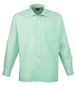 Premier Long Sleeve Poplin Shirt Aqua