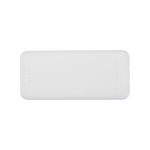 Adhil 10.000 mAh 10W recycled plastic power bank with 2 built-in cables