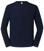 Fruit Loom Iconic 195 Long Sleeve T-Shirt Deep Navy