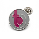 Soft Enamel Pin Badge in Silver - 35mm