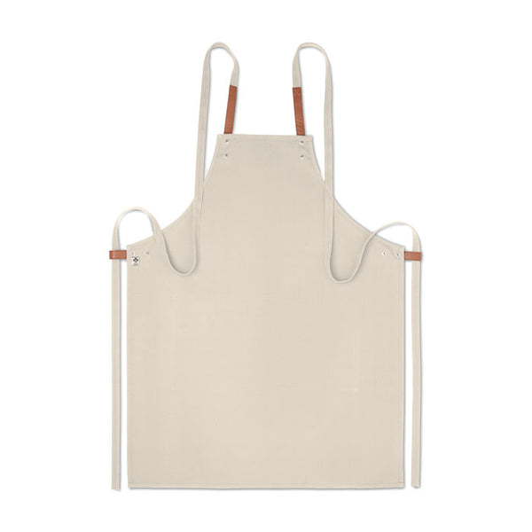 Branded Organic cotton apron 340 gr/m²