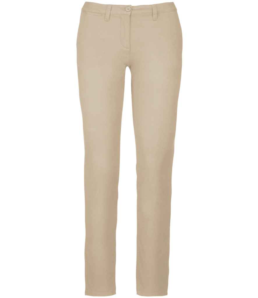 Kariban Ladies Chino Trousers Beige