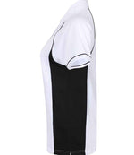 Finden + Hales Ladies Performance Piped Polo Shirt White/Black/Black