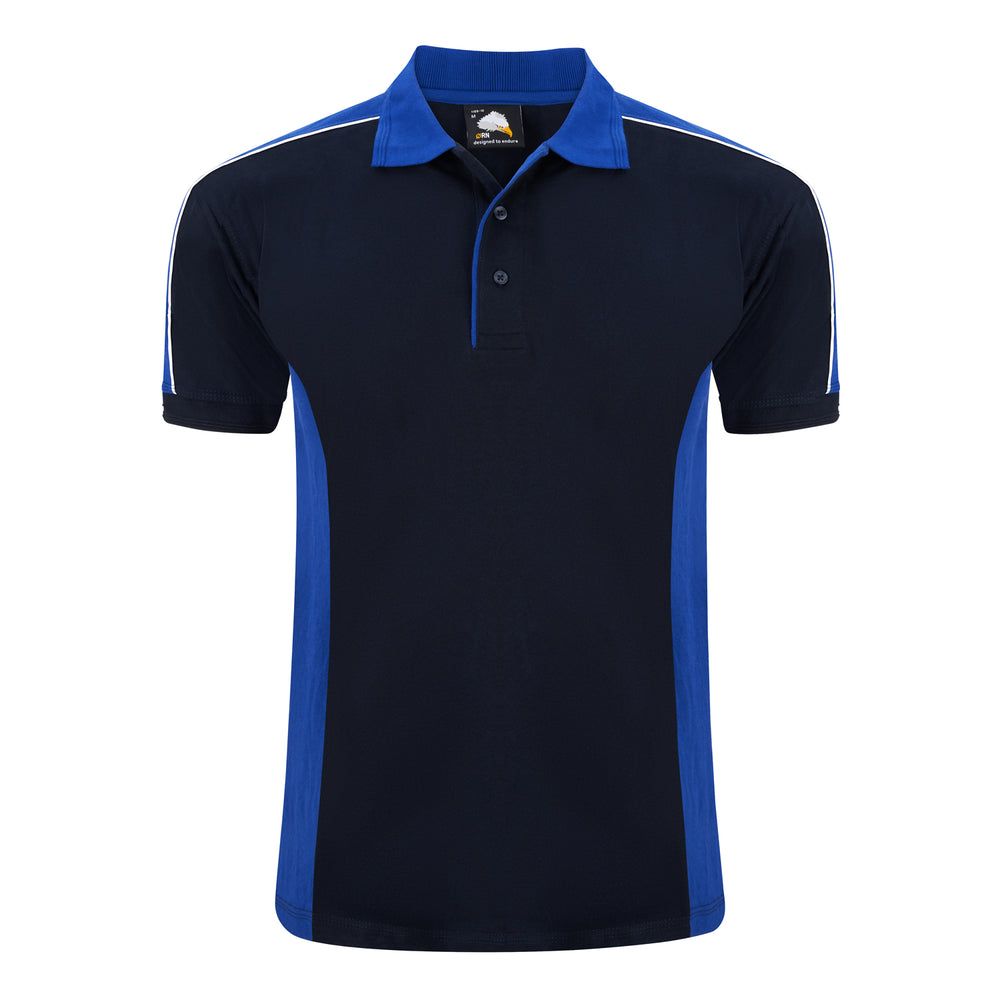 Orn Avocet Two Tone Poloshirt Navy/Royal