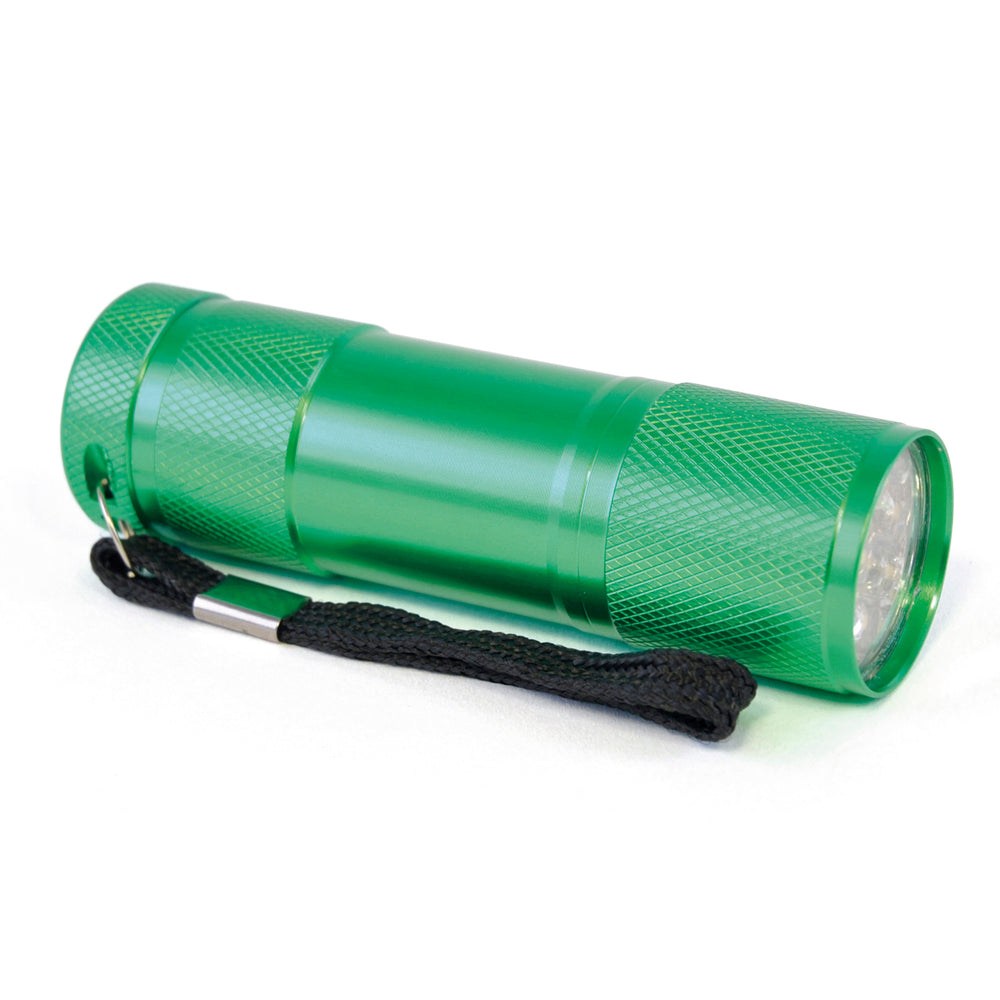 Sycamore Solo 9 Led Metal Torch with batteries included