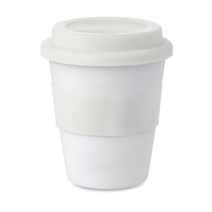 Branded PP tumbler with silicone lid