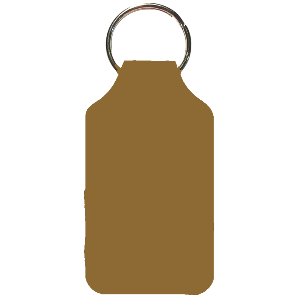 Recycled Imitation Leather Key Fob - Square Shape
