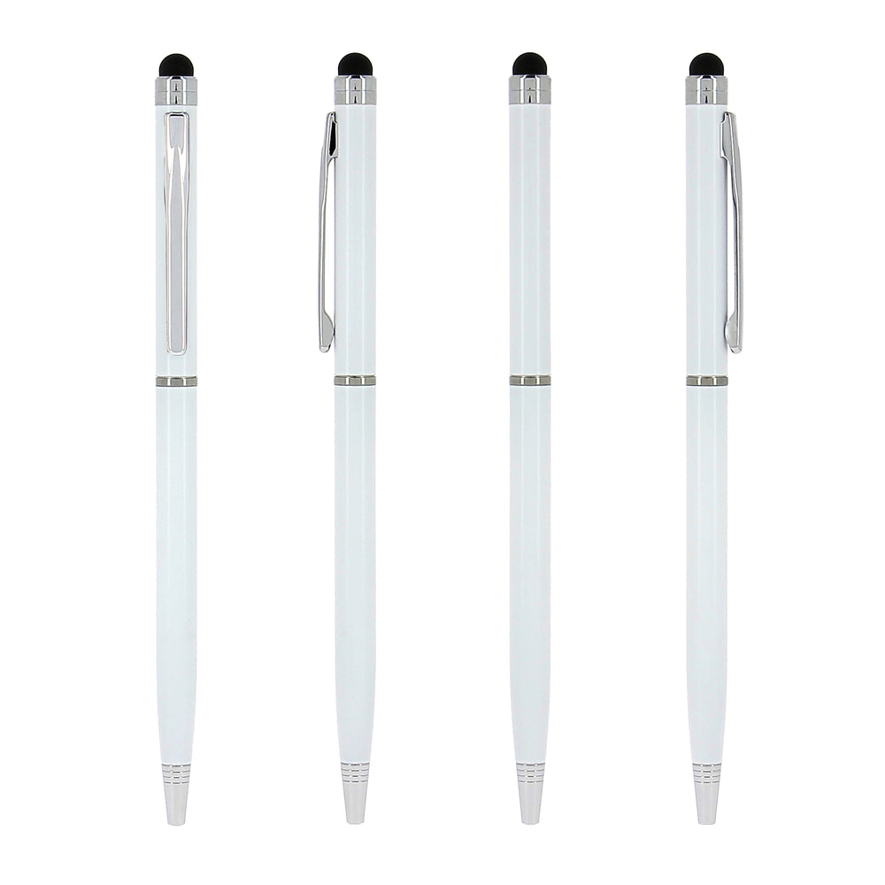 BIC® Sleek Stylus Pen White with Black Ink