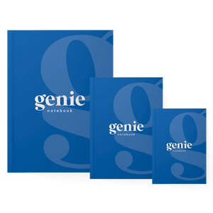 Genie Notebook - A5 - Perfect Bound with Squared Corners & Pen Loop