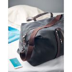 Branded Weekend bag in canvas 450gr/m²